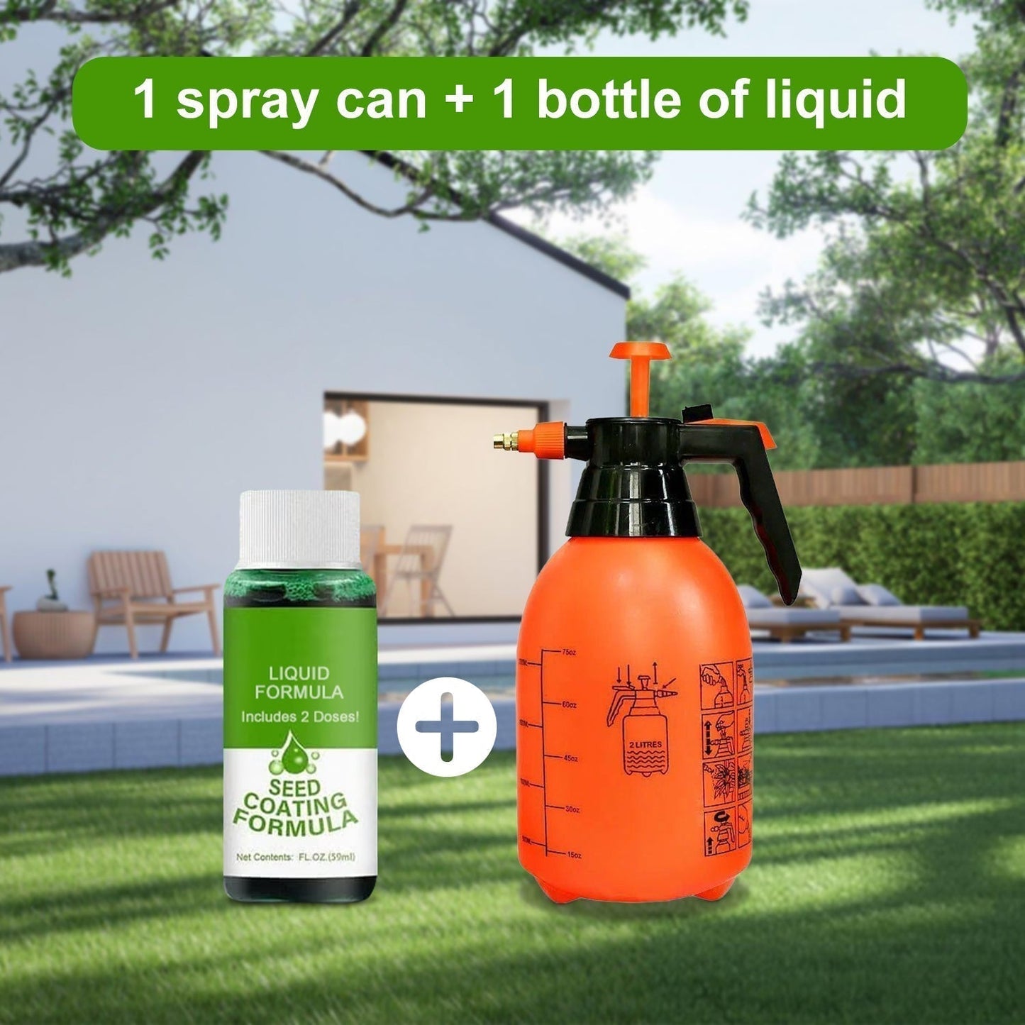 🔥Last Day 70% OFF🌱Hydro Seeding Lawn Solution✈️
